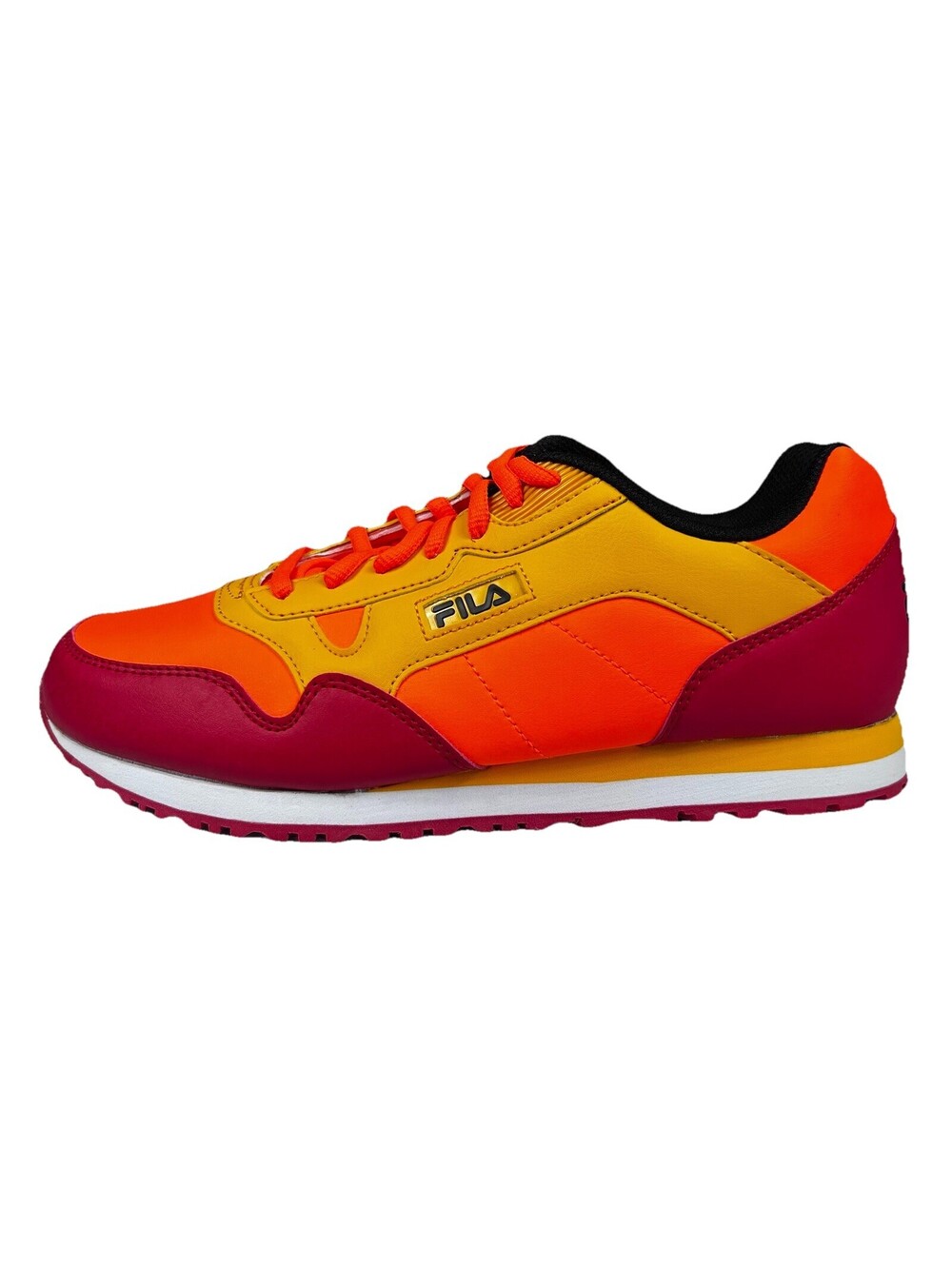 Fila Cress Color Block Shoes Mens Size 9.5 Orange Red Yellow Retro Style Sneaker